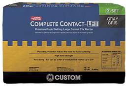 Complete Contact™-LFT Premium Rapid Setting Large Format Tile Mortar