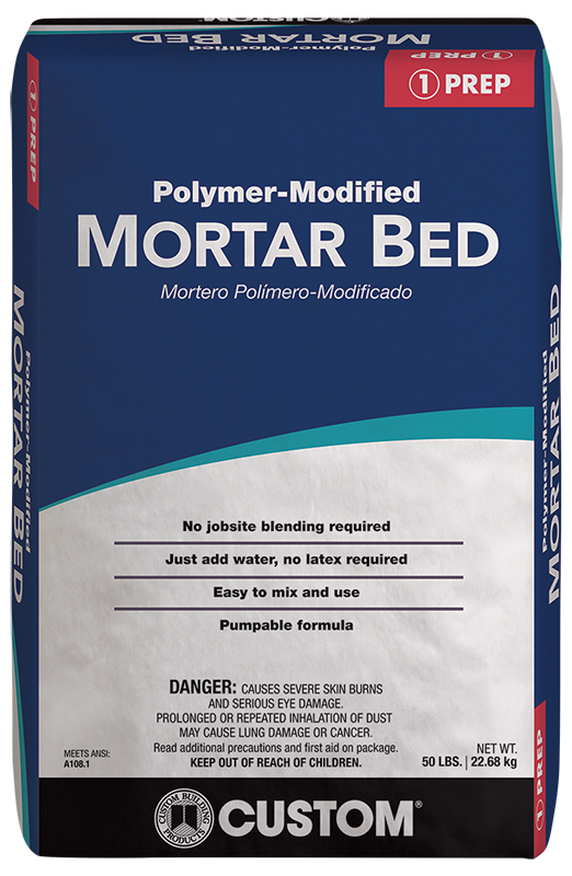 Polymer-Modified Mortar Bed