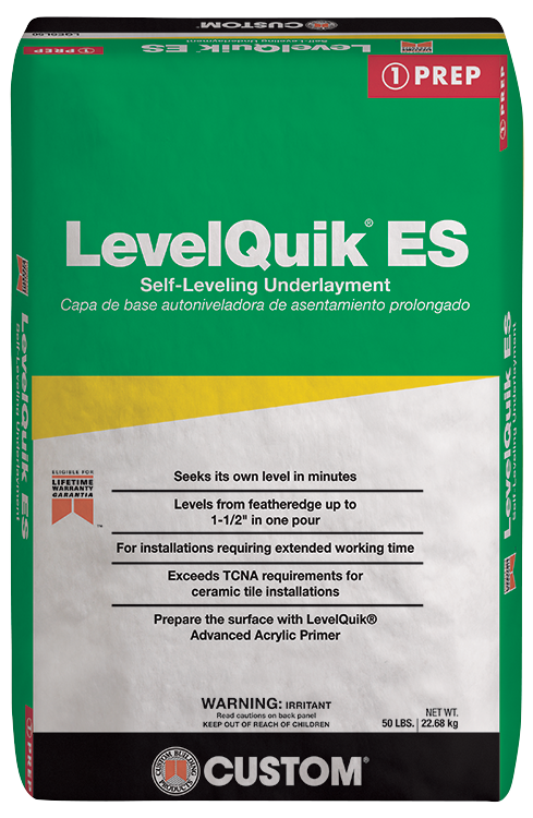 LevelQuik® ES (Extended Setting) Self-Leveling Underlayment