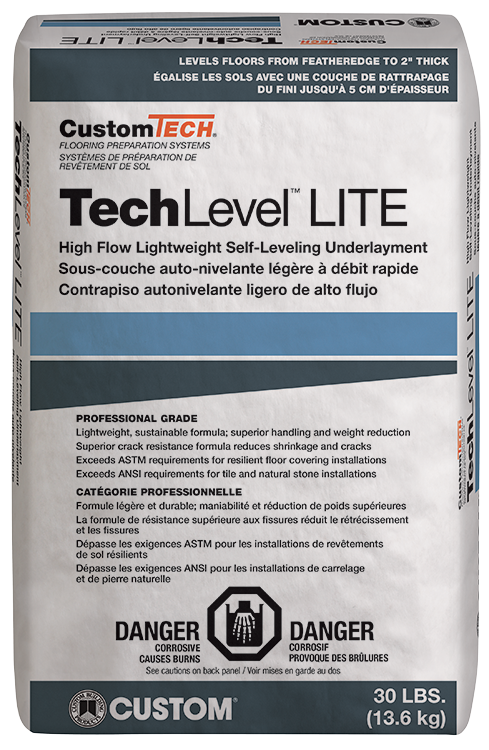 TechLevel Lite® High Flow Lightweight Self-Leveling Underlayment