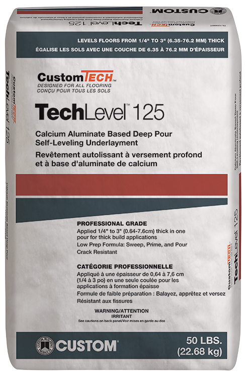 CustomTech™ TechLevel™ 125 Deep Pour Self-Leveling Underlayment