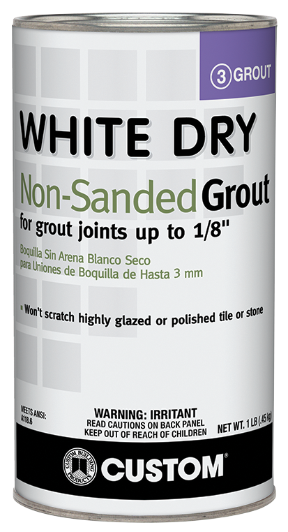 White Dry Non-Sanded Grout